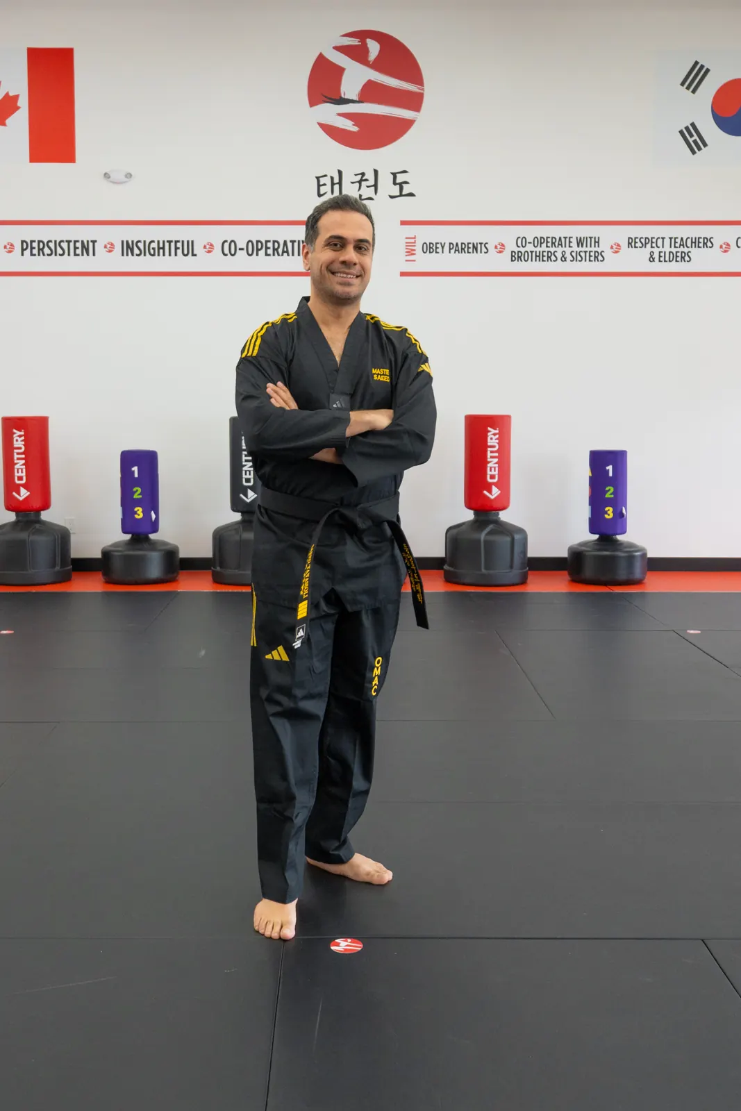 Master Saeed on the mats